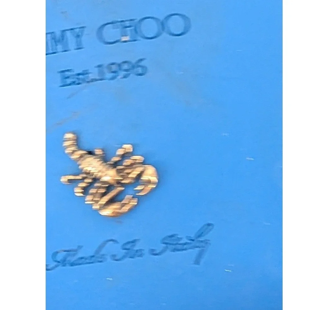 Jimmy Choo Suede Derby Shoes Mens 46 Brown Blue Cap Toe Made in Italy‎ Luxury